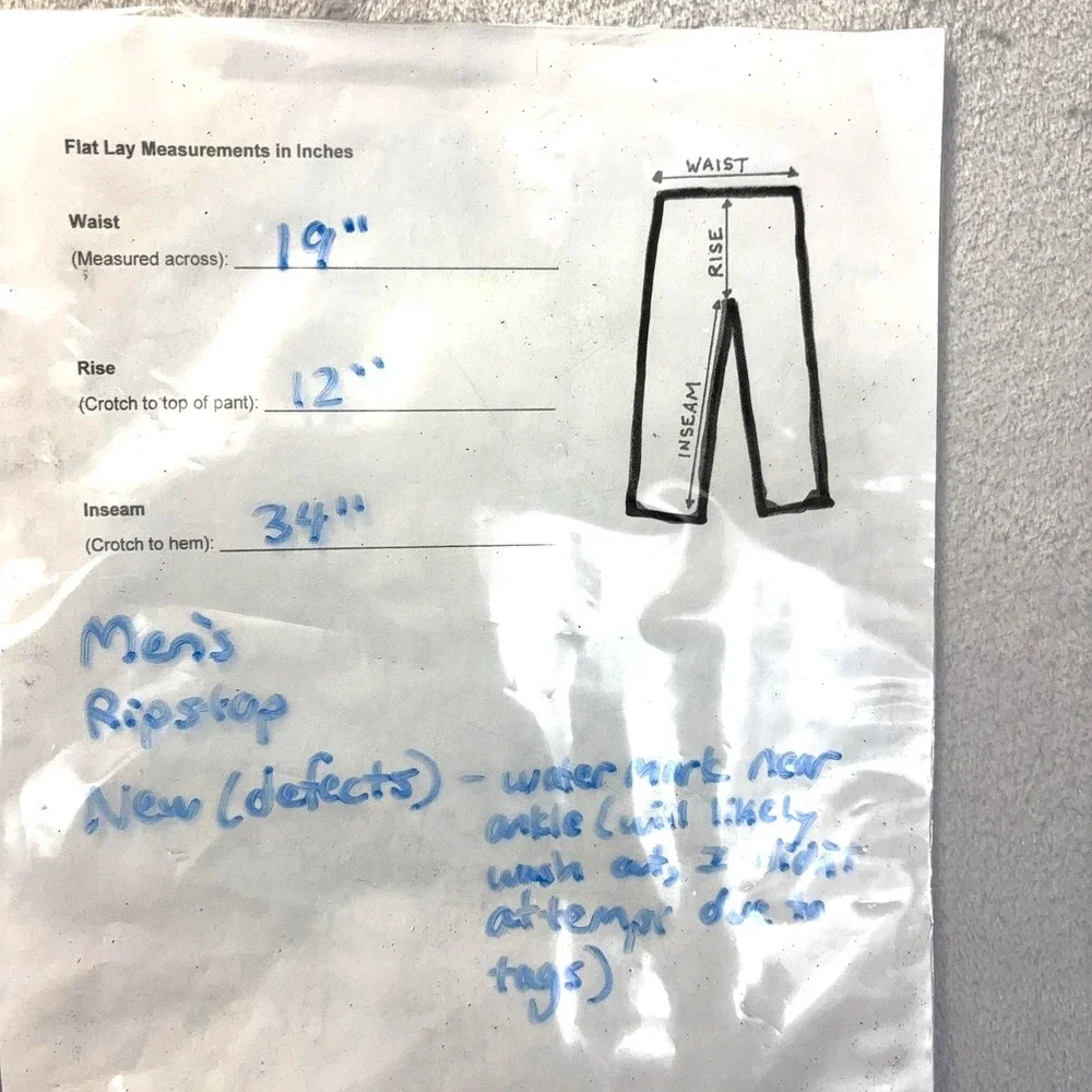 NWT LA Police Gear Operator Tactical Ripstop Pants Mens 38x34 Beige Khakis Cargo